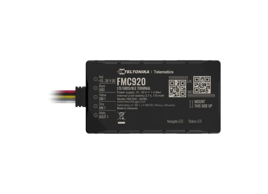 Teltonika FMC920-E 4G LTE GPS tracker tal-vettura – Pożizzjonament preċiż u waqfien mill-bogħod